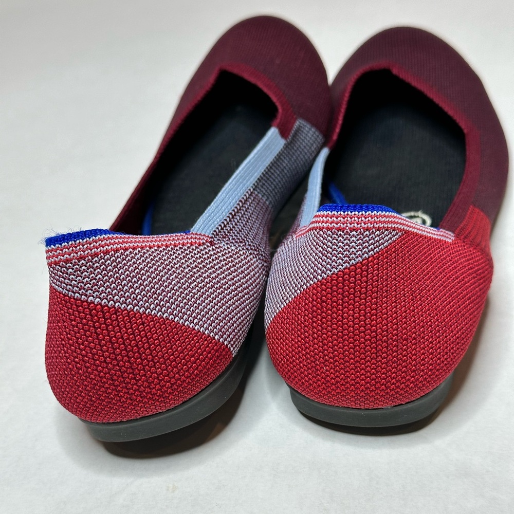 Rothy’s The Flat in Berry Colorblock Retired Limited Edition Size 10 - Picture 6 of 13